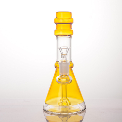 Glass Dab Rig 8.5 Inches Triangle Base Beaker Shape Oil Dab Rig
