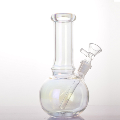 6.5″ Ball Chamber Electroplated Glass Water Pipes Bongs Glass Round Base