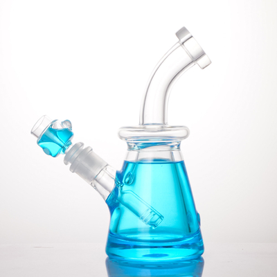 Bent Neck Oil Filling Recycler Water Bong 9 Inches Multiple Colors
