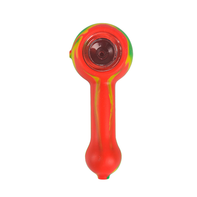 Colorful Unbreakable Silicone Glass Hand Pipes Customized With Glass Bowl
