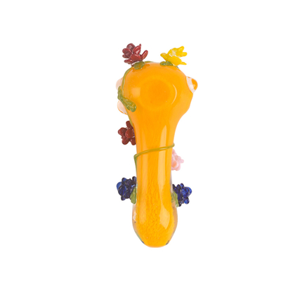OEM Welcome High Borosilicate Glass Hand Pipes Flower Themed