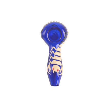 Blue Color Borosilicate Hookah Smoking Pipe 4.2 Inch Length
