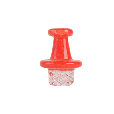 Red Color Borosilicate Glass Straight Carb Cap Heat Balance