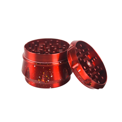 4 Pieces Zinc Alloy Spice Herb Grinder 1.57" With Mini Cleaning Brush