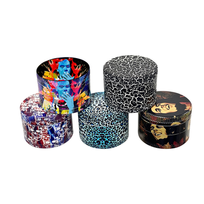 63*46mm Aluminium Herb Grinders 4 Piece With Pollen Cather
