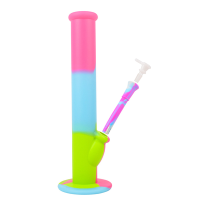 10 Inches Tall Colorful Silicone Water Bong 14mm Female Joint