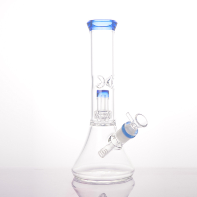 Ice Catcher Glass Percolator Glass Beaker Bongs  11" Height