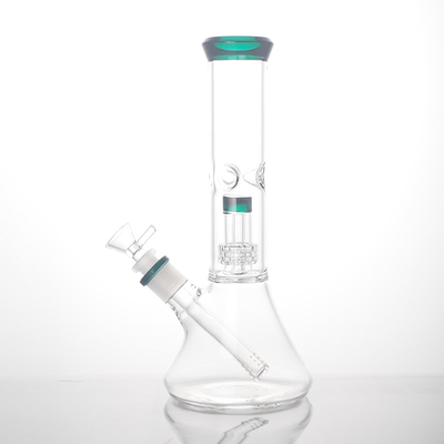 Ice Catcher Glass Percolator Glass Beaker Bongs  11" Height