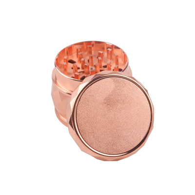 4 Pieces 60mm Metal Tobacco Grinder Herb Spice Crusher Rose Gold
