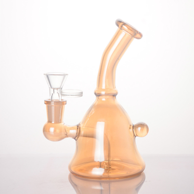 6.7 Inch Electroplated Glass Dab Rig Solid Color For Weed