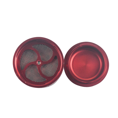 60mm Aluminum Spice Grinder Red Classic Separate Way Hand Movement