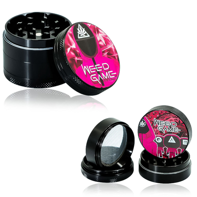 Custom Color Aluminum Herb Grinder 50mm 4 Layer For Weed