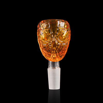 Cawonderland Spider Mask Glass Bong Bowl , Glass Slide Bowl Customized