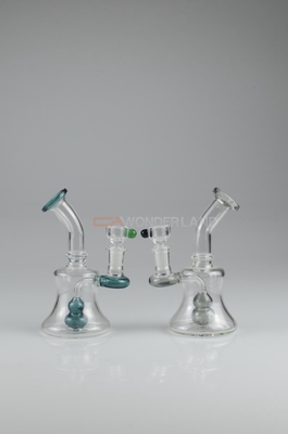 6.3 Inches Ergonomic Glass Dab Rig Transparent With Female Joint