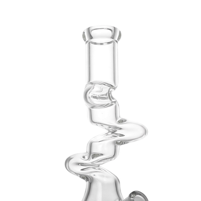 Straight Mouth Smoking Glass Bong Pipe 18mm Female With 5 Inches Base