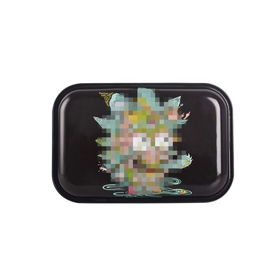Rick And Morty Plate Discs Metal Rolling Tray Black 29*19cm