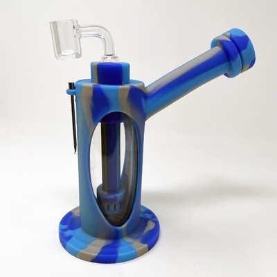7.5 Inches Silicone Water Bong Silicone Bubbler Bong With Tree Perc