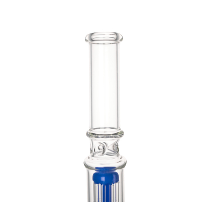 18mm Female Straight Tube Smoking Glass Bong Double Mushrooms 21.5 Inches