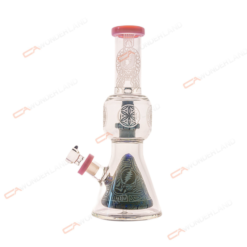 12 Inches Smoking Glass Bong Inner Perc Stone Like Texture Glass Bong