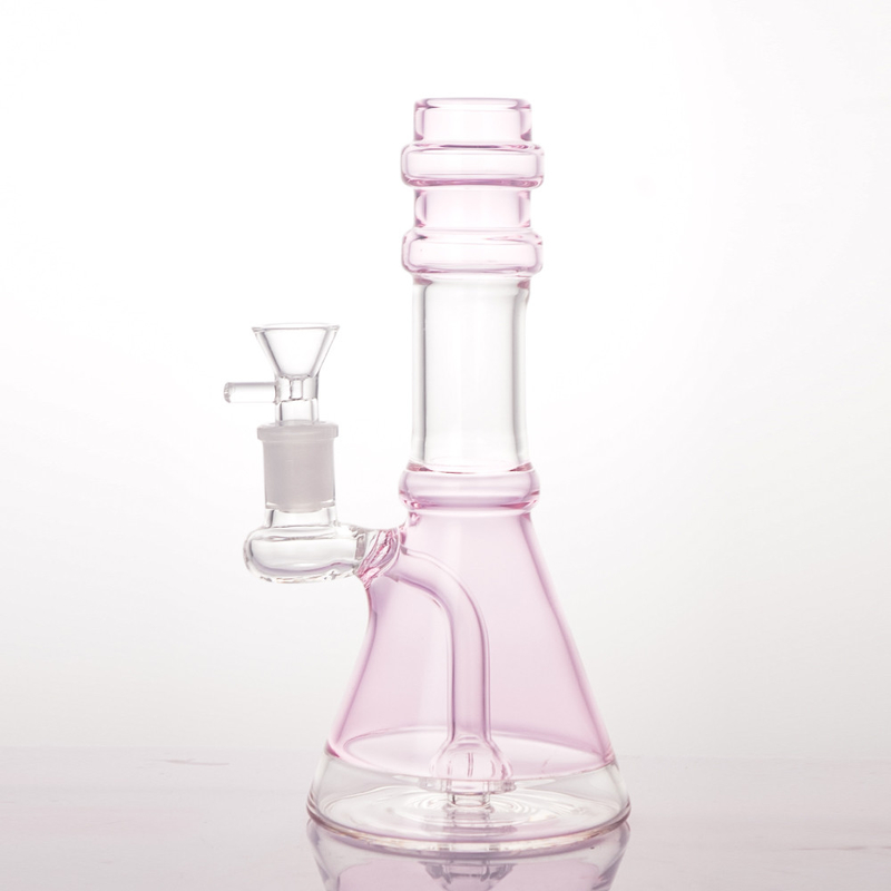 Glass Dab Rig 8.5 Inches Triangle Base Beaker Shape Oil Dab Rig