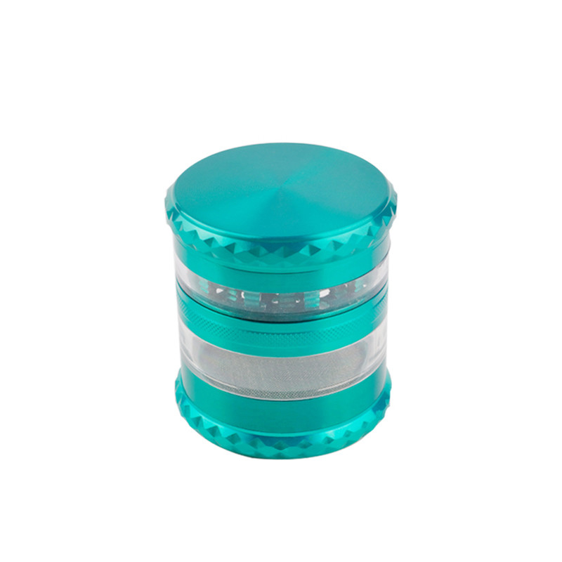 Detachable Zinc Acrylic Herb Grinder Green Color Small Size