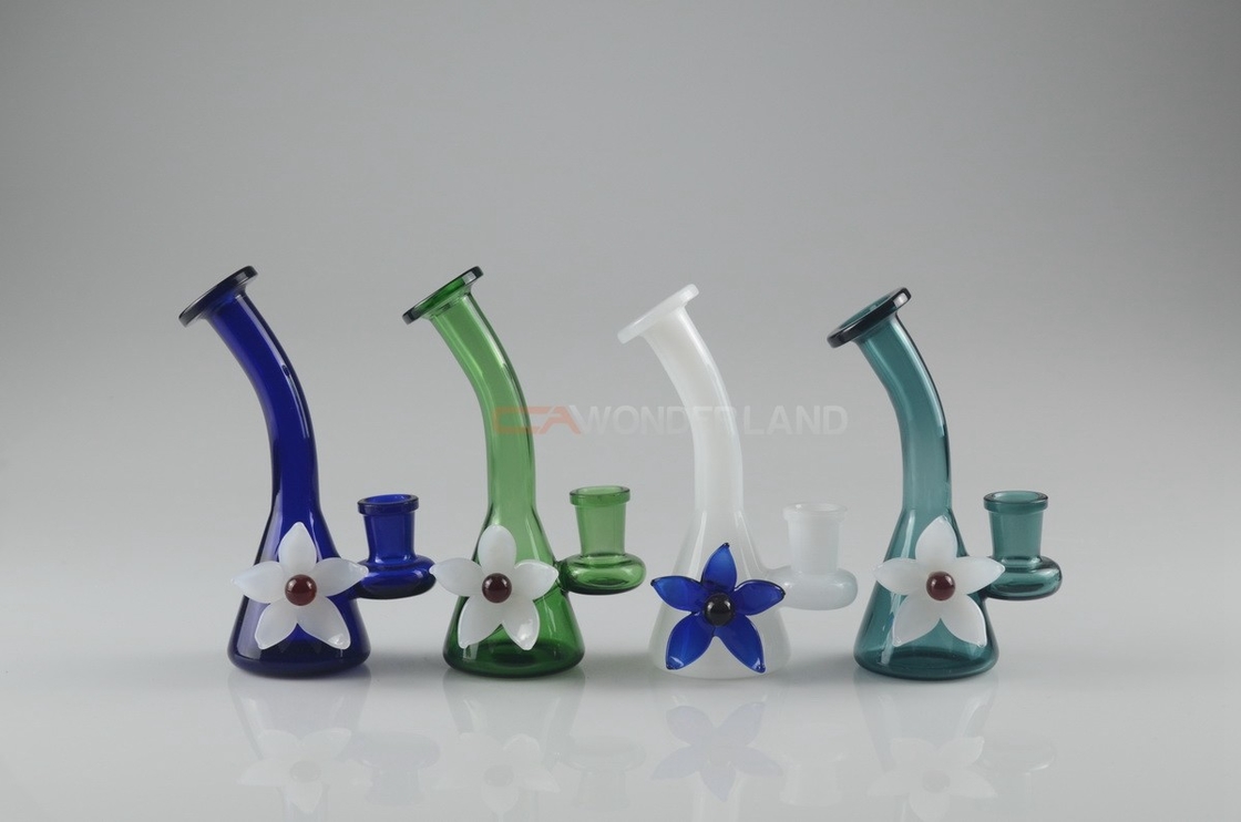 Conical Flask Glass Dab Rig 4.9inch Height Coloured For Smoking